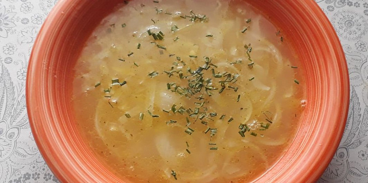 Cibulová polévka - jednoduše (cibulačka)