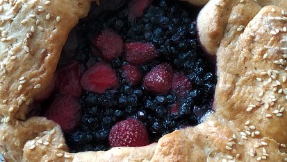 Borůvkové galette z celozrnné mouky