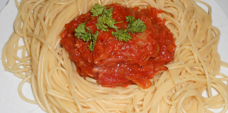 Bezvaječné špagety s cuketovou směsí  (Dělená strava podle LK - Kytičky + zelenina) (Špagety s cuketovou směsí  /Dělená strava podle…)