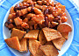 Cuketová směs s fazolemi, tofu a opečenými batáty  (Dělená strava podle LK - Kytičky+zelenina)