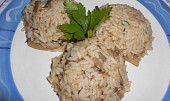 Žampionové (houbové) rizoto (Dělená strava podle LK - Kytičky+zelenina) (Houbové rizoto do dělené stravy)