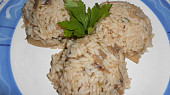 Žampionové (houbové) rizoto (Dělená strava podle LK - Kytičky+zelenina), Houbové rizoto do dělené stravy