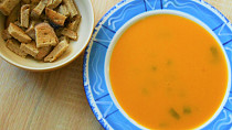 Polévka hokkaido  (Dělená strava podle LK - Kytky + zelenina)