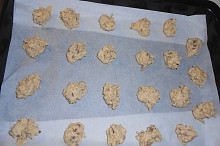 Cookies před pečením