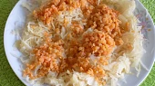 Červená čočka s uzeným tofu a kysaným zelím
