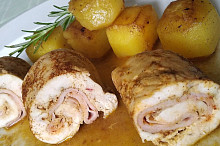 Kuřecí roládky a bramborový fondant