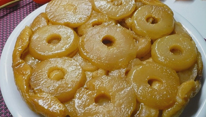 Obrácený jablečný koláč - Tarte Tatin