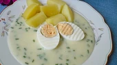 Dietní pažitková omáčka s bramborovým základem