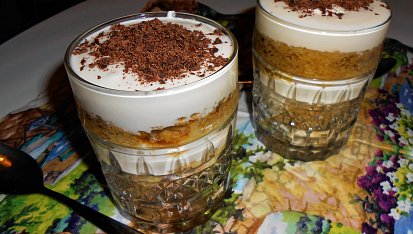 Tiramisu dezertík (Dělená strava podle LK - zvířata), dezert ala tiramisu do SPLK