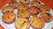 Vločkové muffiny s čokoládou