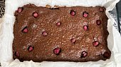 Brownies s malinami