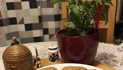 Sušenky s arašídovým máslem a ořechy