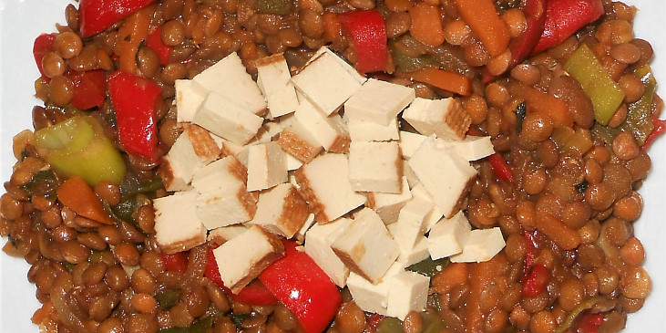 Barevná čočka  (Dělená strava podle LK - kytičky + zelenina) (Barevná čočka - SPLK.)