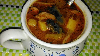 Bramborová gulášová polévka s hlívou, Výborná polévka! 