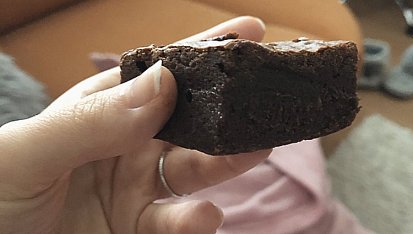 Čokoládové brownies  se skořicí