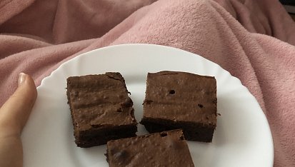 Čokoládové brownies  se skořicí