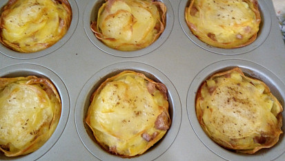 Zapečené křupavé brambory