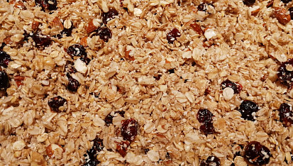 Granola s medem a kokosovým olejem