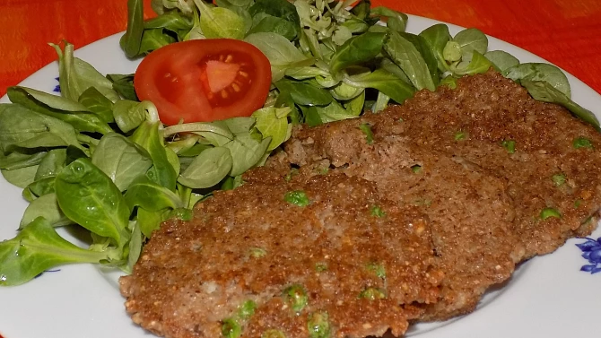 Pohankové placičky s hráškem