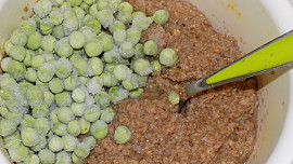 Pohankové placičky s hráškem