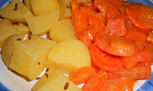 Brambory s dušenou mrkví  (Dělená strava podle LK - Kytičky + zelenina) (Mrkev, brambory, klasika - SPLK)