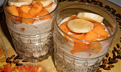 Domácí ovesný jogurt s ovocem  (Dělená strava podle LK - Kytičky + ovoce) (Ovocný pohár s domácím ovesným jogurtem SPLK)