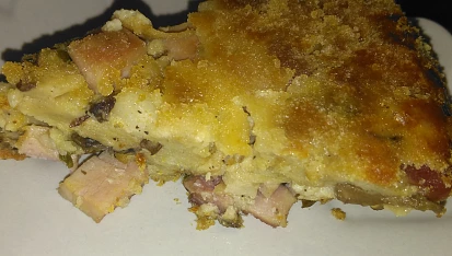Houbovník s uzeným masem, Takhle to dopadá, když se hubník  nedočkavě krájí horký