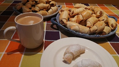 Svatomartinské rohlíčky s náplní z ořechů, Dobrou chuť