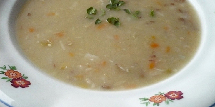 Hrstková polévka (Polévka z koupené směsi luštěnin a obilnin.…)