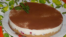 Nepečený jogurtový dort