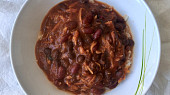 Chilli z červených a černých fazolí - vegan