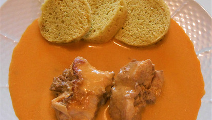 Králík na paprice se zvířátkovým knedlíkem (Dělená strava podle LK - Zvířata), Králík na paprice+ knedlík do ZV - dělená strava
