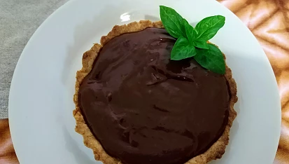 Tartaletky s čokoládovým orange curd krémem
