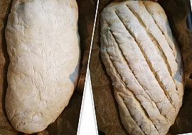 Jednoduchý domácí chleba (Před pečením )