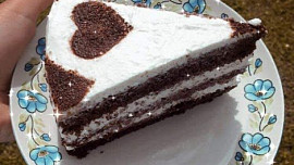 Kakaový dort se smetanovou nádivkou