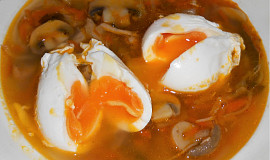 Čínská ostrá sladkokyselá polévka se zastřeným vejcem  (Dělená strava podle LK - Zvířata)