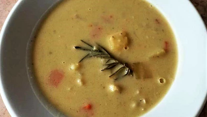 Květáková polévka s brambory