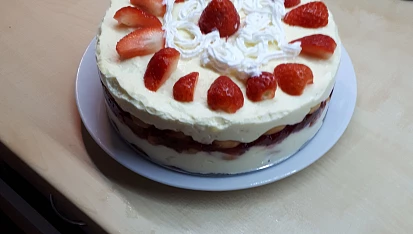 Tvarohová pochoutka s piškoty