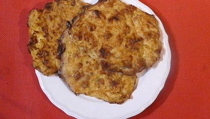 Zelné placky se škvarky z trouby, Zelné placky z trouby