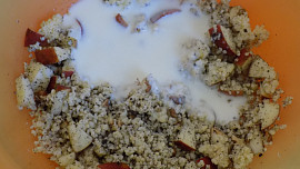 Jáhlový salát s ovocem