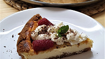 Malinový cheesecake (z remosky)