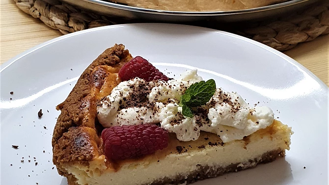 Malinový cheesecake (z remosky)