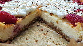 Malinový cheesecake (z remosky)