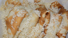 Palačinky s brokolicovou náplní