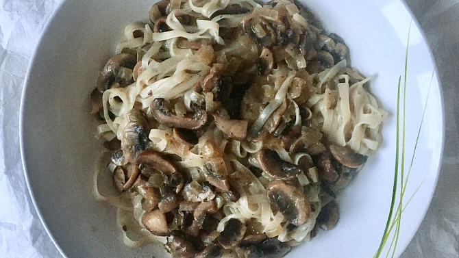 Žampionová omáčka - vegan