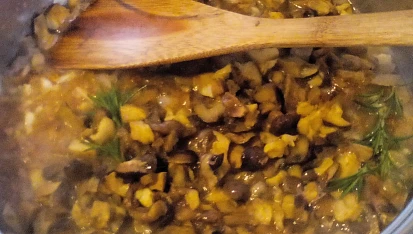 Telecí ossobuco na houbách