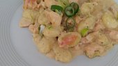 Smetanové gnocchi s lososem