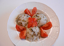 Žampionové (houbové) rizoto (Dělená strava podle LK - Kytičky+zelenina)