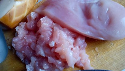 Kuřecí řízky s uzenou mozzarellou