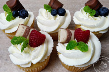 vanilkové cupcakes Mišky Kuličky